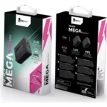 CARGADOR MEGA 65W 2 PUERTOS CON CABLE - Tipo Lightning