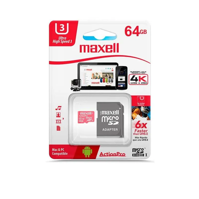 MEMORIA MAXELL CLASE 3 64GB