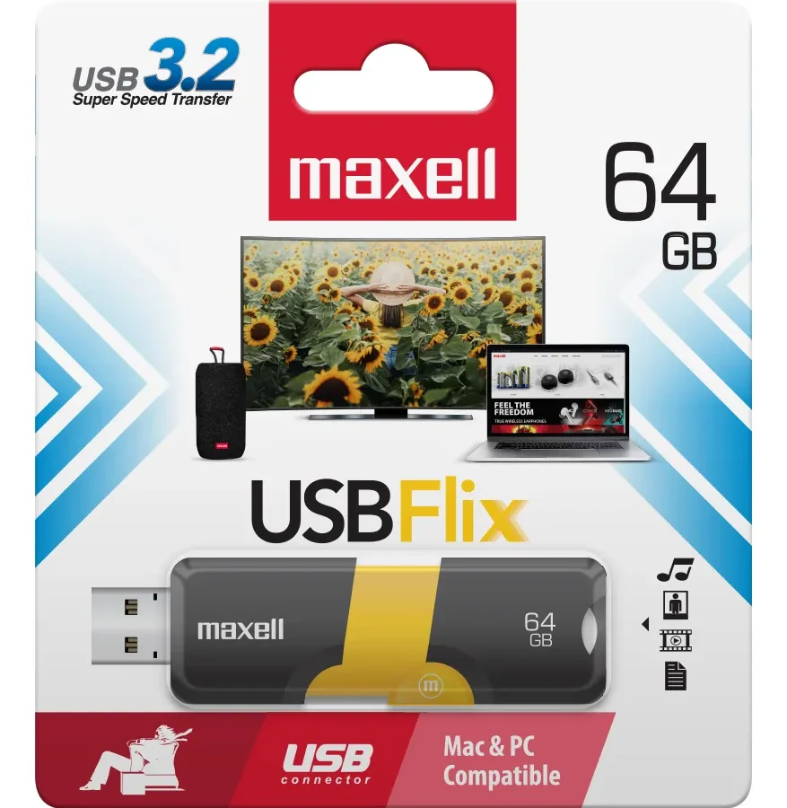 PENDRIVE MAXELL 3.2 64GB