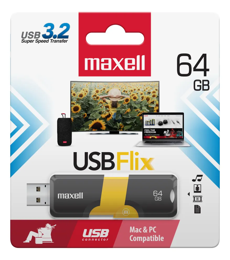 PENDRIVE MAXELL 3.2 64GB