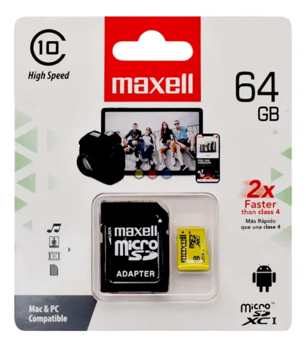 MEMORIA MAXELL MICRO SD 64GB GEN 10