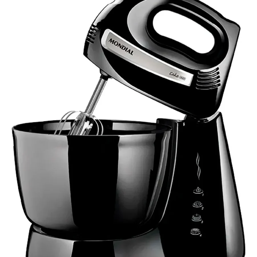 BATIDORA CON BOWL MONDIAL 500W B-04NP 4 VELOCIDADES