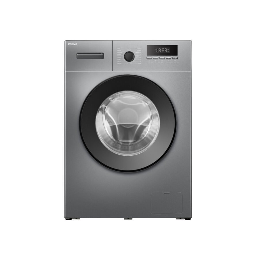 Lavarropas Automático Carga Frontal 8kg Gris Enova