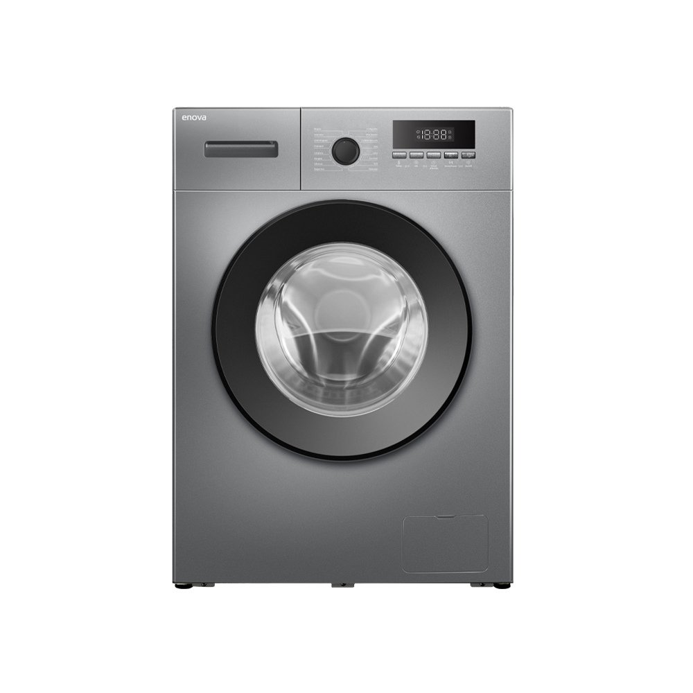 Lavarropas Automático Carga Frontal 8kg Gris Enova