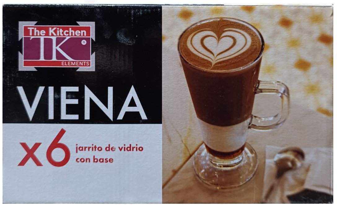 PACK 6 Jarros de Cafe c/Pie 280ml VIENA - THE KITCHEN