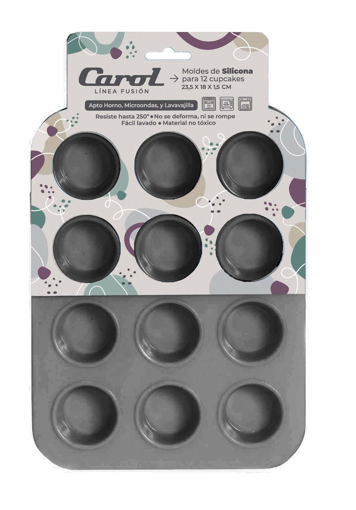 MOLDE PARA 12 CUPCAKE 23,5 x 18cm CAROL
