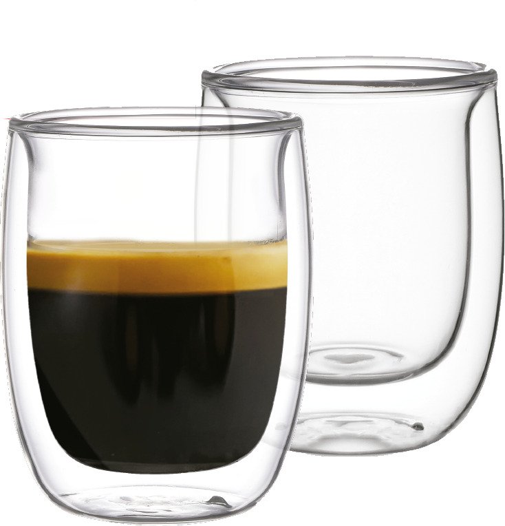 Set x2 Jarro Espresso Doble Pared 90CC THE KITCHEN