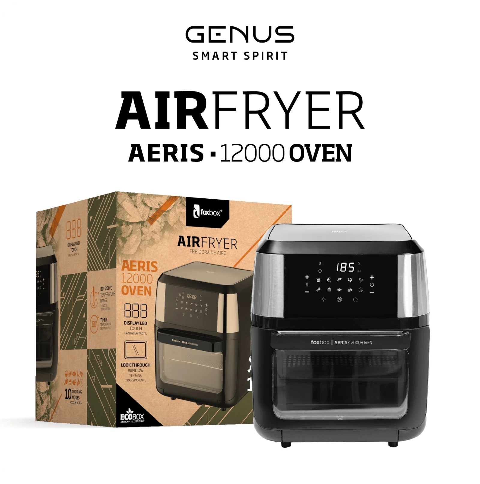 FREIDORA DE AIRE FOXBOX GENUS AERIS 12000 OVEN